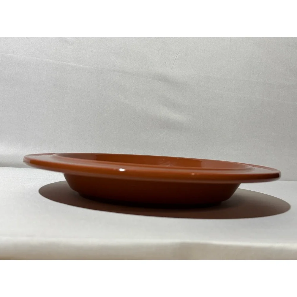 Bob Van Allen for Mikasa My Pie GX850 Terracotta Pie Plate Dish Orange Japan MCM